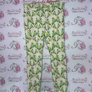 Dittos pants parrot 🦜 bird rainbow printed soft buttery fabric stretch bottoms